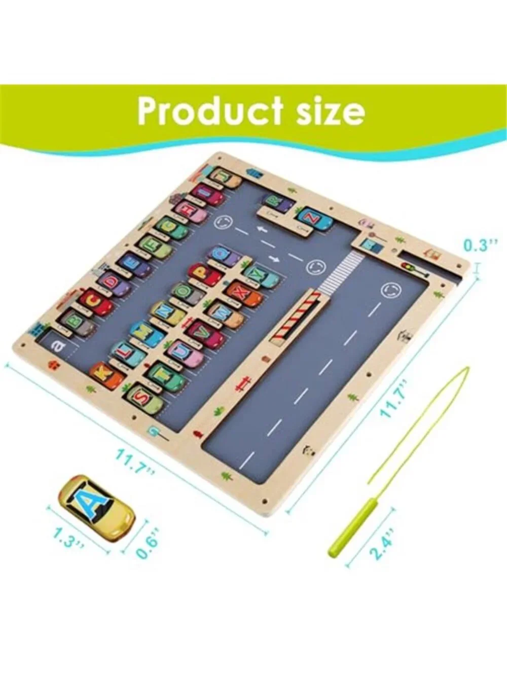 Magnetic Alphabet Maze Letter Puzzle for Fun Learning Montessori Educational Toy